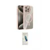 ieg™ iPhone 15 Pro Max Kılıf Yadigar Asil Koleksiyonu - Şeffaf Pasifik Cam Ekran Koruyucu
