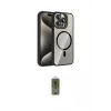ieg™ iPhone 15 Pro Max Kılıf Yadigar Asil Koleksiyonu - Siyah Joko Magic 5D Hayalet Cam