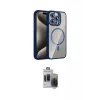 ieg™ iPhone 15 Pro Max Kılıf Yadigar Asil Koleksiyonu - Siyah Vanessa Magic Hayalet Cam