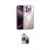 ieg™ iPhone 15 Pro Max Kılıf Yadigar Asil Koleksiyonu - Siyah Vanessa Magic Hayalet Cam