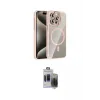 ieg™ iPhone 15 Pro Max Kılıf Yadigar Asil Koleksiyonu - Siyah Vanessa Magic Hayalet Cam
