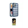 ieg™ iPhone 15 Pro Max Kılıf Yadigar Doku Özel Seri - Siyah Buffer Cam Ekran Koruyucu