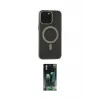ieg™ iPhone 15 Pro Max Kılıf Yadigar Işık - Siyah 360 Mat Full Body Arka Koruyucu