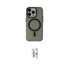 ieg™ iPhone 15 Pro Max Kılıf Yadigar Işık - Siyah Bilvis 0.18mm Plus Cam Ekran Koruyucu