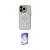 ieg™ iPhone 15 Pro Max Kılıf Yadigar Işık - Siyah Bilvis 5in1 3D Magic Cam Ekran Koruyucu