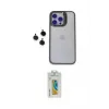 ieg™ iPhone 15 Pro Max Kılıf Yankı Asil Serisi - Siyah Polymer Nano Ekran Koruyucu