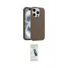 ieg™ iPhone 15 Pro Max Kılıf Yankı Form Serisi - Şeffaf Pasifik Cam Ekran Koruyucu