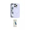 ieg™ iPhone 15 Pro Max Kılıf Yankı Form Serisi - Şeffaf Pasifik Cam Ekran Koruyucu
