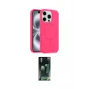 ieg™ iPhone 15 Pro Max Kılıf Yankı Form Serisi - Siyah 360 Mat Full Body Arka Koruyucu