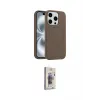 ieg™ iPhone 15 Pro Max Kılıf Yankı Form Serisi - Siyah Bilvis 3D Cam Ekran Koruyucu