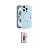 ieg™ iPhone 15 Pro Max Kılıf Yankı Form Serisi - Siyah Bilvis 3D Cam Ekran Koruyucu