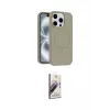 ieg™ iPhone 15 Pro Max Kılıf Yankı Form Serisi - Siyah Bilvis 3D Mat Cam Ekran Koruyucu