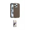 ieg™ iPhone 15 Pro Max Kılıf Yankı Form Serisi - Siyah Bilvis 3D Mat Cam Ekran Koruyucu