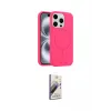 ieg™ iPhone 15 Pro Max Kılıf Yankı Form Serisi - Siyah Bilvis 3D Mat Cam Ekran Koruyucu