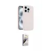 ieg™ iPhone 15 Pro Max Kılıf Yankı Form Serisi - Siyah Bilvis 3D Mat Cam Ekran Koruyucu