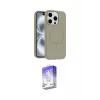 ieg™ iPhone 15 Pro Max Kılıf Yankı Form Serisi - Siyah Bilvis 5in1 3D Magic Cam Ekran Koruyucu