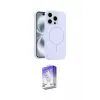 ieg™ iPhone 15 Pro Max Kılıf Yankı Form Serisi - Siyah Bilvis 5in1 3D Magic Cam Ekran Koruyucu