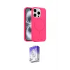 ieg™ iPhone 15 Pro Max Kılıf Yankı Form Serisi - Siyah Bilvis 5in1 3D Magic Cam Ekran Koruyucu
