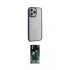 ieg™ iPhone 15 Pro Max Kılıf Yankı Işık Özel Seri - Şeffaf 360 Full Body Arka Koruyucu