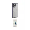 ieg™ iPhone 15 Pro Max Kılıf Yankı Işık Özel Seri - Şeffaf Pasifik Cam Ekran Koruyucu