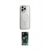 ieg™ iPhone 15 Pro Max Kılıf Yankı Işık Özel Seri - Siyah 360 Mat Full Body Arka Koruyucu