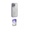 ieg™ iPhone 15 Pro Max Kılıf Yankı Işık Özel Seri - Siyah Bilvis 5in1 3D Magic Cam Ekran Koruyucu