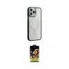 ieg™ iPhone 15 Pro Max Kılıf Yankı Işık Özel Seri - Siyah Buffer Cam Ekran Koruyucu