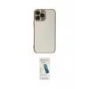 ieg™ iPhone 15 Pro Max Kılıf Yankı Serisi - Şeffaf Pasifik Cam Ekran Koruyucu