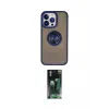 ieg™ iPhone 15 Pro Max Kılıf Yörünge Çizgi - Şeffaf 360 Full Body Arka Koruyucu