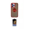 ieg™ iPhone 15 Pro Max Kılıf Yörünge Çizgi - Siyah Buffer Hayalet Cam Ekran Koruyucu