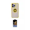 ieg™ iPhone 15 Pro Max Kılıf Yörünge Çizgi - Siyah Buffer Hayalet Cam Ekran Koruyucu