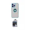 ieg™ iPhone 15 Pro Max Kılıf Yörünge Çizgi - Siyah Vanessa Magic Cam