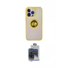 ieg™ iPhone 15 Pro Max Kılıf Yörünge Çizgi - Siyah Vanessa Magic Cam