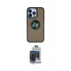 ieg™ iPhone 15 Pro Max Kılıf Yörünge Çizgi - Siyah Vanessa Magic Cam