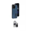 ieg™ iPhone 15 Pro Max Kılıf Yörünge Işık Serisi - Siyah Vanessa Magic Hayalet Cam