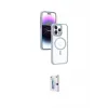 ieg™ iPhone 15 Pro Max Kılıf Yörünge Klasik - Siyah Bilvis 0.18mm Plus Cam Ekran Koruyucu