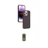 ieg™ iPhone 15 Pro Max Kılıf Yörünge Klasik - Siyah Joko Magic 5D Hayalet Cam