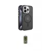 ieg™ iPhone 15 Pro Max Kılıf Yörünge Klasik - Siyah Joko Magic 5D Hayalet Cam