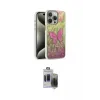 ieg™ iPhone 15 Pro Max Kılıf Zirve Modern Prime - Siyah Vanessa Magic Hayalet Cam
