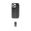 ieg™ iPhone 15 Pro Max Kılıf Zirve Yansıma Serisi - Siyah Joko Magic 5D Hayalet Cam