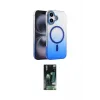 ieg™ iPhone 16 Kılıf Ahenk Doku Özel Seri - Siyah 360 Mat Full Body Arka Koruyucu