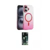 ieg™ iPhone 16 Kılıf Ahenk Doku Özel Seri - Siyah 360 Mat Full Body Arka Koruyucu