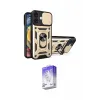 ieg™ iPhone 16 Kılıf Ahenk Klasik - Siyah Bilvis 5in1 3D Magic Cam Ekran Koruyucu