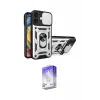 ieg™ iPhone 16 Kılıf Ahenk Klasik - Siyah Bilvis 5in1 3D Magic Cam Ekran Koruyucu