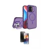 ieg™ iPhone 16 Kılıf Akış Form - Siyah 3D Antistatik Mat Seramik Nano Ekran Koruyucu