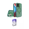 ieg™ iPhone 16 Kılıf Akış Form - Siyah Bilvis 5in1 3D Magic Cam Ekran Koruyucu