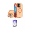 ieg™ iPhone 16 Kılıf Akış Form - Siyah Bilvis 5in1 3D Magic Cam Ekran Koruyucu