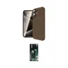 ieg™ iPhone 16 Kılıf Eksen Form Prime - Siyah 360 Mat Full Body Arka Koruyucu