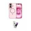 ieg™ iPhone 16 Kılıf Kıvılcım Form Prime - Şeffaf Pasifik Cam Ekran Koruyucu