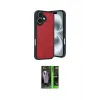 ieg™ iPhone 16 Kılıf Kıvılcım Işık Serisi - Şeffaf 360 Full Body Arka Koruyucu